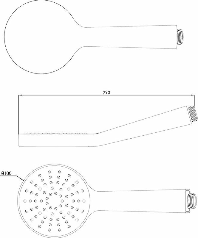 Flat S 956.00 X07P343 Ручная лейка (1 режим, хром) Ravak - фото №17