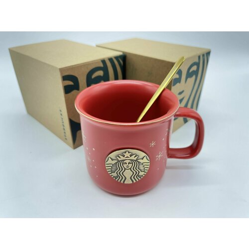 Кружка Starbucks красная в подарочной коробке