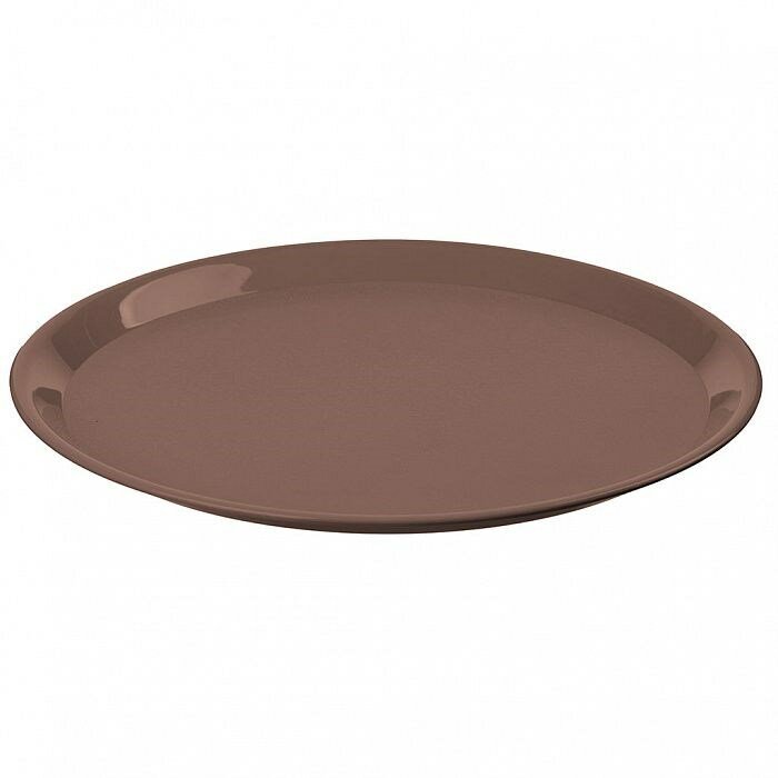фото Поднос IDILAND 221109424/01 "Verona" круглый 32cм (темно-коричневый)