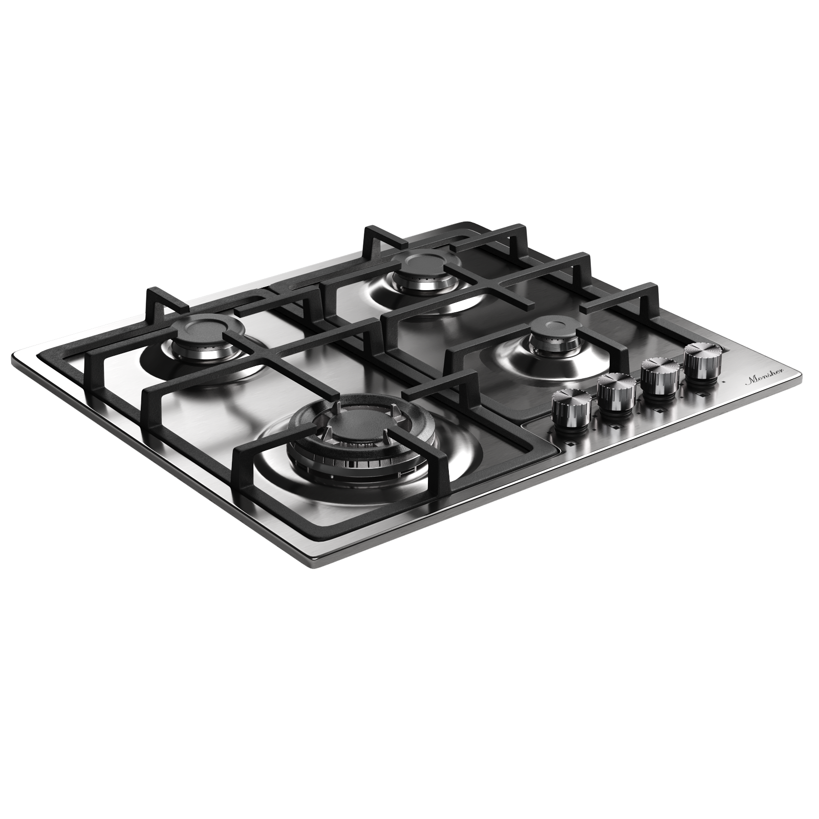 Газовая варочная панель Monsher MSG 61 Acier - фотография № 2
