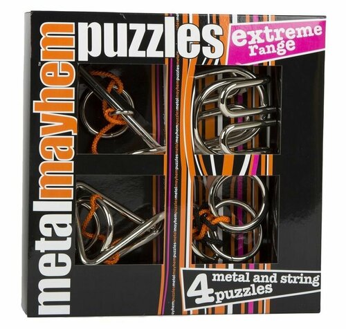Головоломка металлическая Kaisiqi metal puzzle, 4 головоломки в наборе