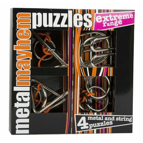 Головоломка металлическая Kaisiqi metal puzzle, 4 головоломки в наборе