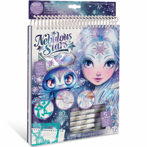 Серия Iceana Раскраска для девочек 30 черных скетч страниц 5 гелеевых ручек с эффектом металлик 1 карандаш 11122_NSDA 2121₽