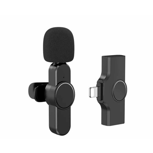 Микрофон беспроводной 24 ГГц для IphoneIpadMcBook - разъем Lightning с зажимом для воротника и трансмиттером 79900₽