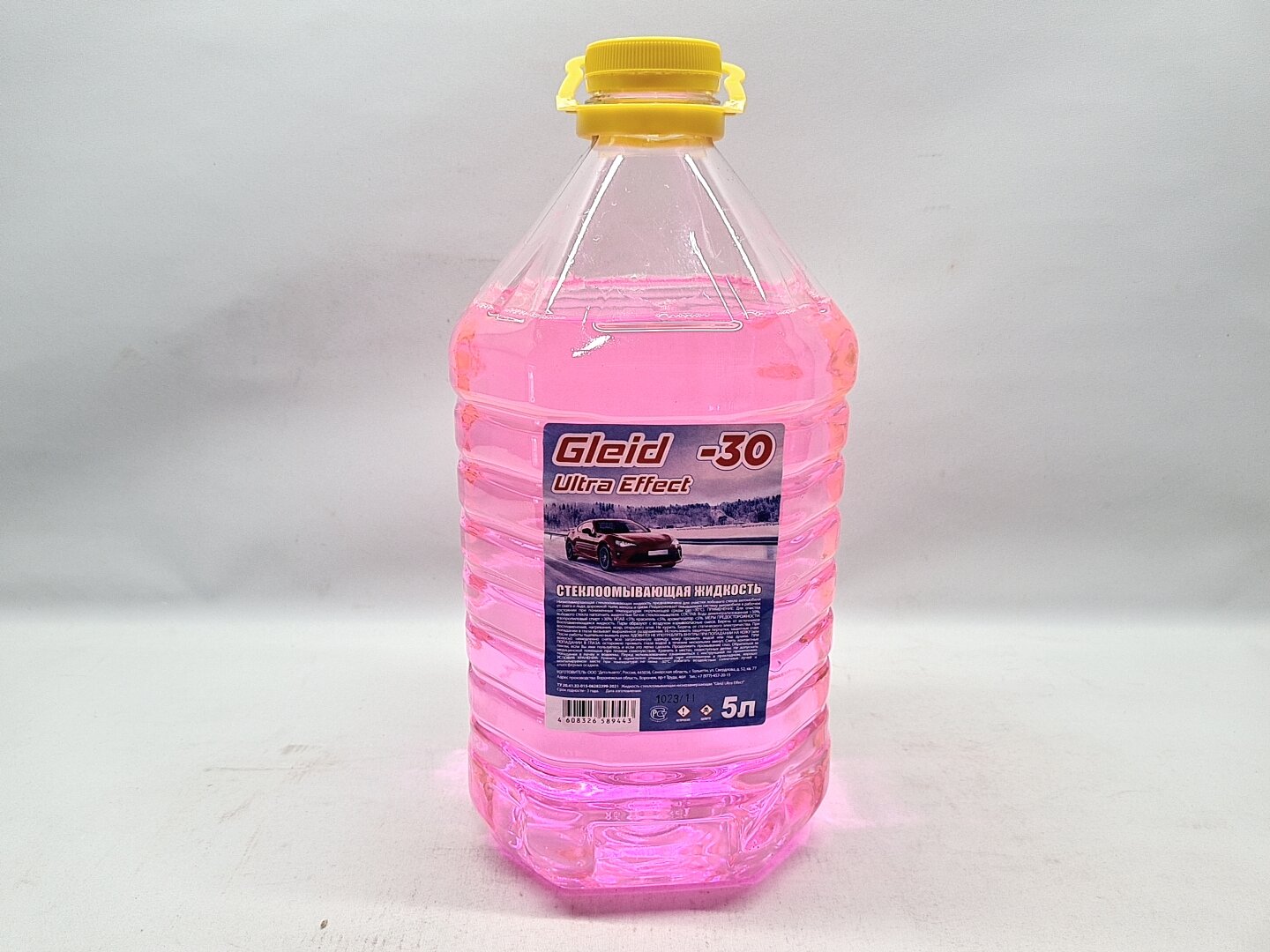 Незамерзайка Gleid "Ultra Effect" без запаха 5л -30 градусов розовый
