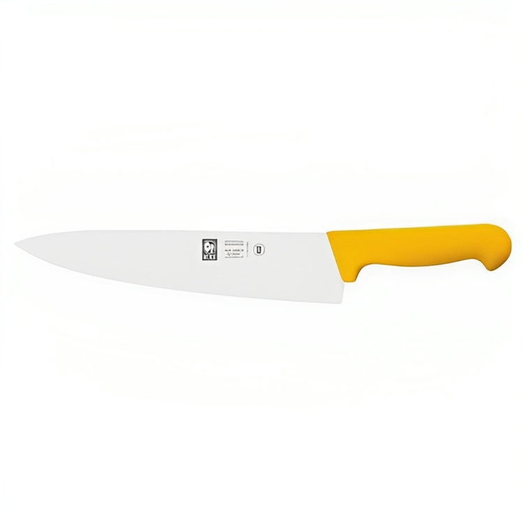 Нож поварской 300-445 мм. Шеф желтый, узкое лезвие PRACTICA Icel