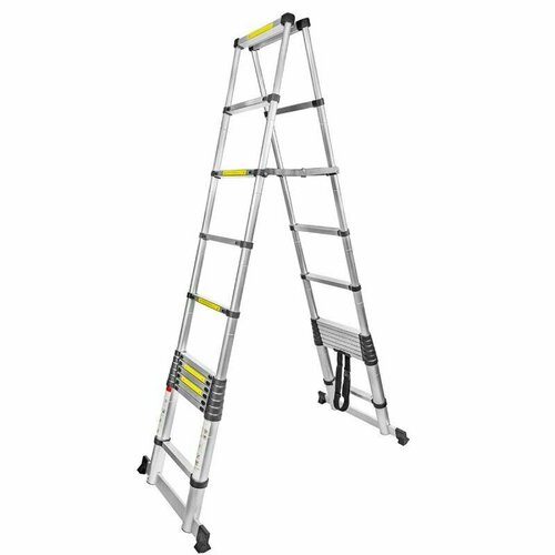 Лестница телескопическая двухсекционная 08-3535м1111ступенек max нагрузка 150кг вес 170кг 22954₽