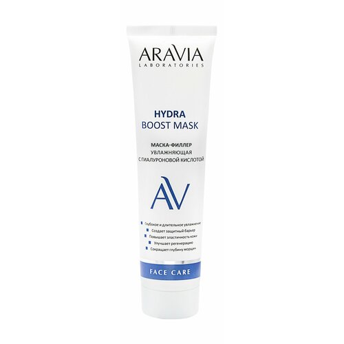 ARAVIA LABORATORIES Маска-филлер с гиалуроновой кислотой увлажняющая Hydra Boost Mask, 100 мл aravia laboratories маска филлер увлажняющая с гиалуроновой кислотой hydra boost mask 100 мл aravia laboratories уход за лицом