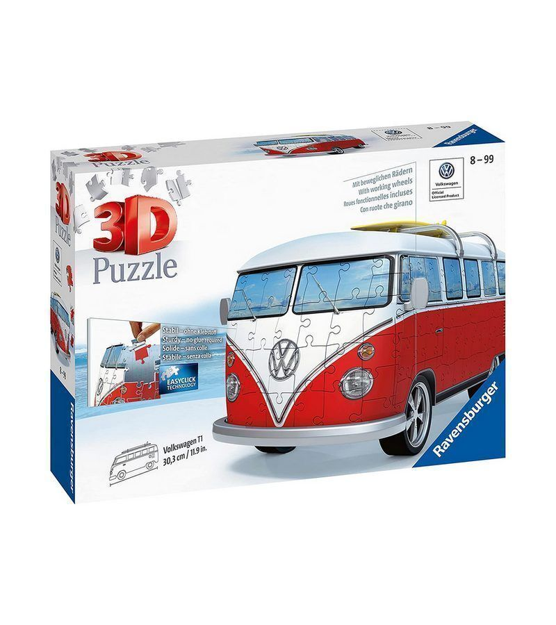 3D Пазл VW Bus T1, 162 эл. 12516 Ravensburger - фото №8