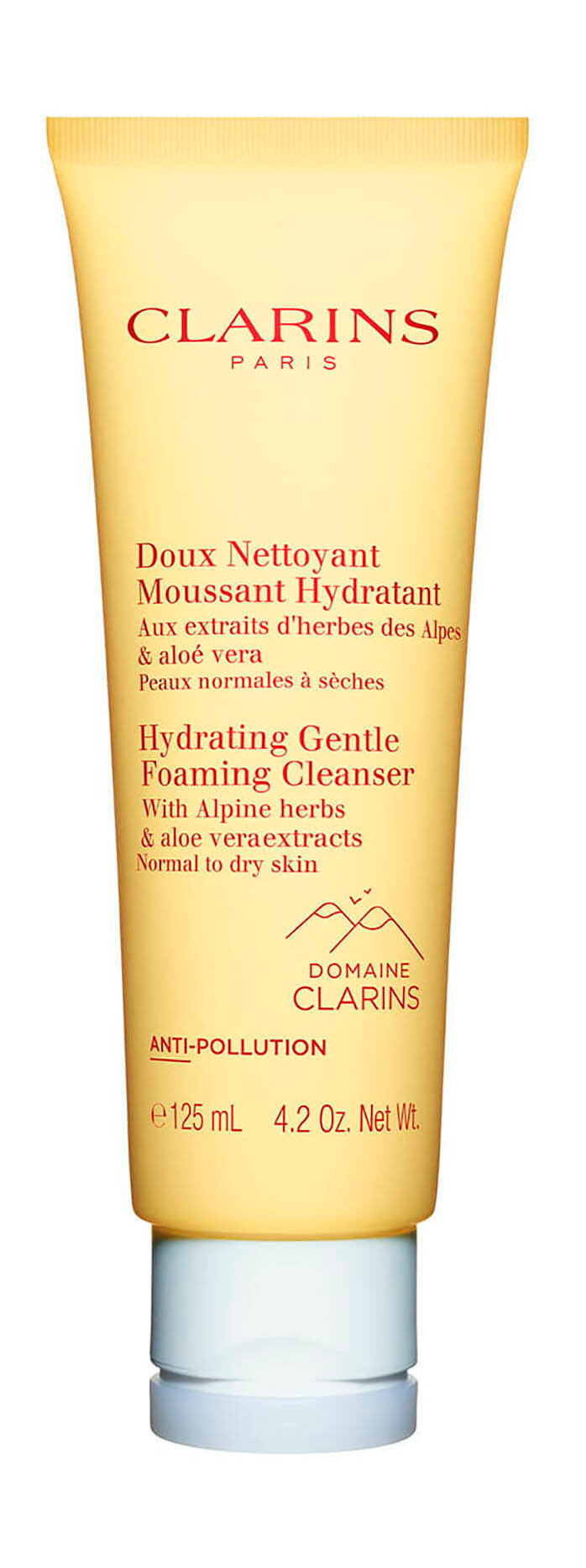 Очищающий пенящийся крем для нормальной и сухой кожи Clarins Hydrating Gentle Foaming Cleanser /125 мл/гр.
