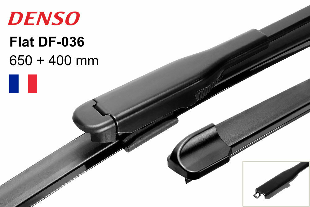 Комплект стеклоочистителей Denso WB-Flat Blade 650/400 мм, DF-036 - фото №2