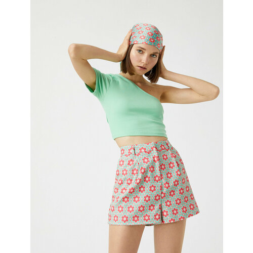 фото Футболка koton, размер s, зеленый