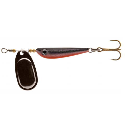 блесна hacker spinner minnow round 3 гр 008 Блесна Wake spinner aura minnow 6g BLACK SILVER