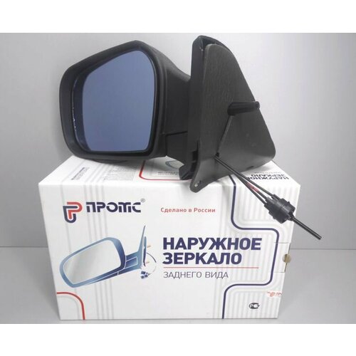 Зеркало боковое для ВАЗ 2114 левое механическое, обогрев (металл. крепление)