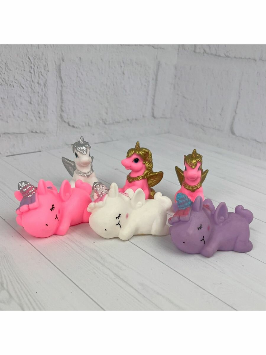 Набор раскопок OnTime Единороги, 6 фигурок, наклейки, 45067 ON Time - фото №9