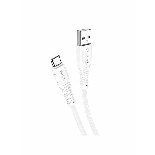 Кабель USB X67 Nano USB - Type-C, 5A, 1 м, белый аксессуар hoco x67 nano usb type c 1m blue 6931474755926