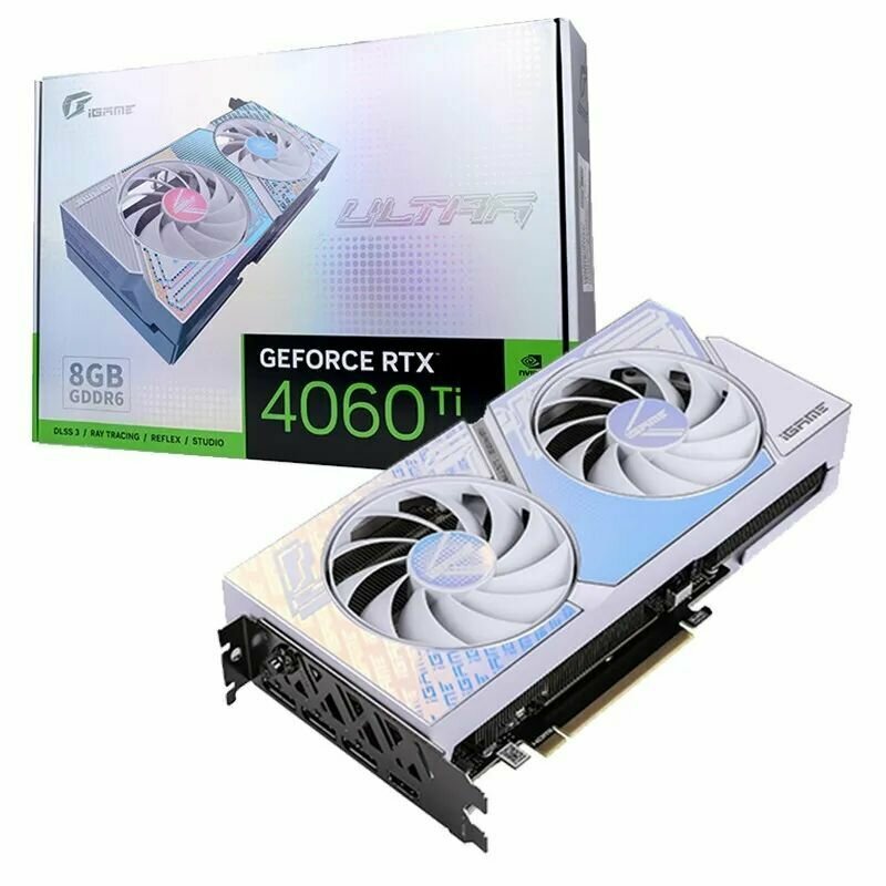 Видеокарта Colorful iGame GeForce RTX 4060 Ti Ultra W DUO OC 8 ГБ