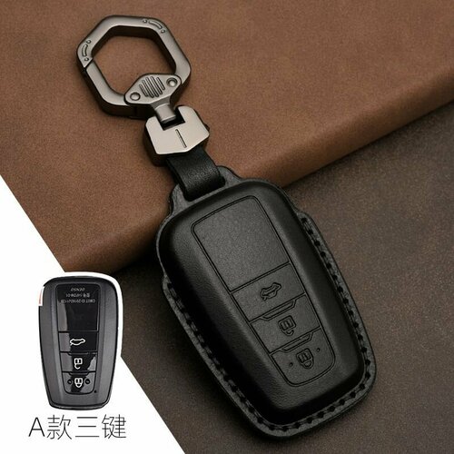 Чехол Кожаный для автоключа Toyota zinc alloy car key cover car key case for toyota chr c hr prado camry avalon prius corolla rav4 avalon keychain key holder