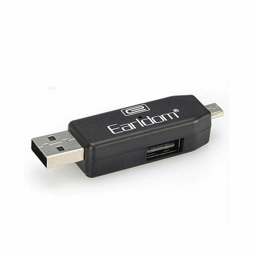 Картридер Earldom ET-OT05 USB + OTG MicroUSB, MicroSD, черный