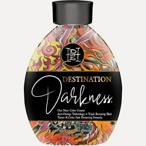 Изображение товара Крем для солярия Ed Hardy "Destination Darkness", с бронзаторами, увлажнение, защита цвета, 400мл