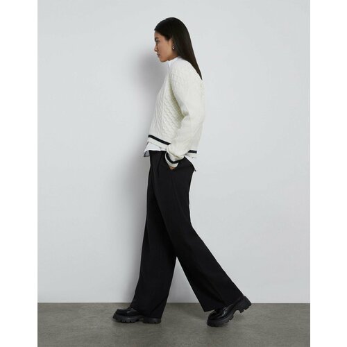 фото Брюки палаццо gloria jeans, размер xl/170 (52-54), черный