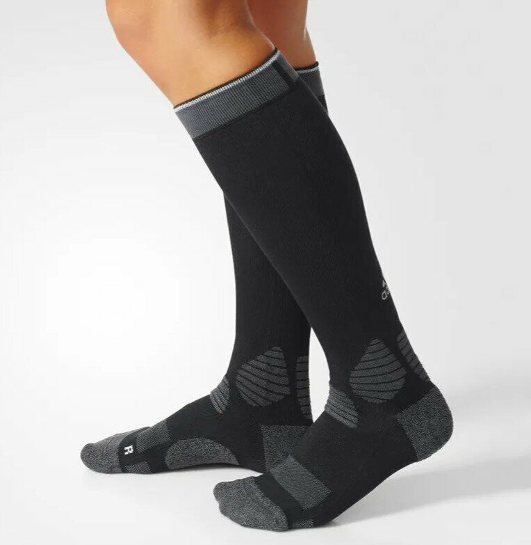 Гольфы компрессионные adidas, размер 37-39, черный — фото 1