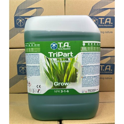 Удобрение TriPart Grow Terra Aquatica/ Flora Grow GHE 10 л EU удобрение tripart gro flora grow ghe 5 л eu