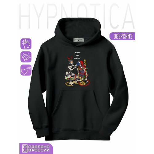 фото Толстовка hypnotica, размер m, черный