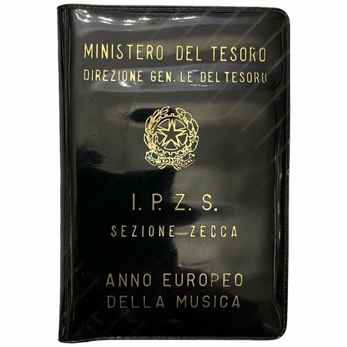 Италия 500 лир 1985 г. (Год музыки) в оригинальной упаковке с сертификатом италия 5000 лир 1985 г 2