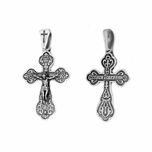 Крестик The Jeweller, серебро, 925 проба