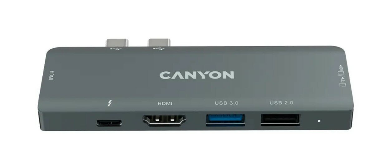 USB-концентратор Canyon 7-в-1 (CNS-TDS05B) разъемов: 2