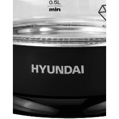 Чайник электрический HYUNDAI , 2200Вт, черный - фото №11