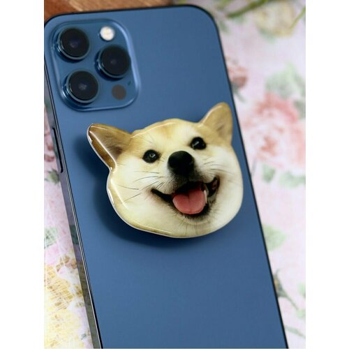 Попсокет держатель для телефона Smile dog