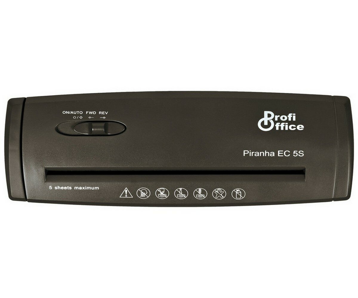 Уничтожитель документов ProfiOffice Piranha EC5S, 1ур. секр, 5лист, 10л , 1 шт. — фото 6