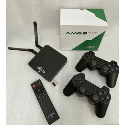 Ugoos am6b plus с ATV прошивкой под ключ 200 каналов игры и фильмы бесплатно с двумя геймпадами для игр 2470000₽