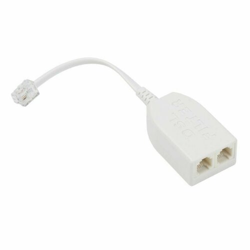 Сплиттер телефон-модем 1in - 2out со встроенным кабелем RJ-11 10 см 345₽