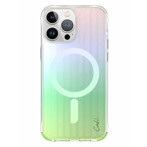 Uniq для iPhone 15 Pro Max чехол COEHL Linear Iridescent (MagSafe)