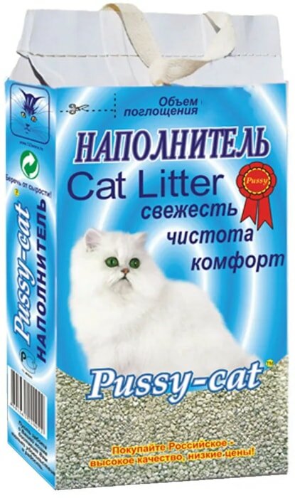 Наполнитель для кошачьего туалета Pussy-Cat Цеолитовый впитывающий 4.5л