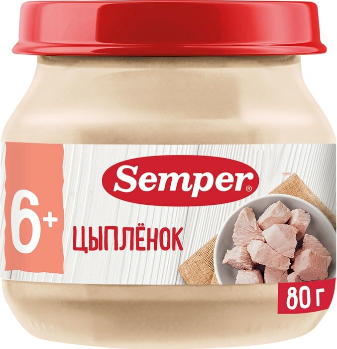 Пюре Semper Цыпленок 80г