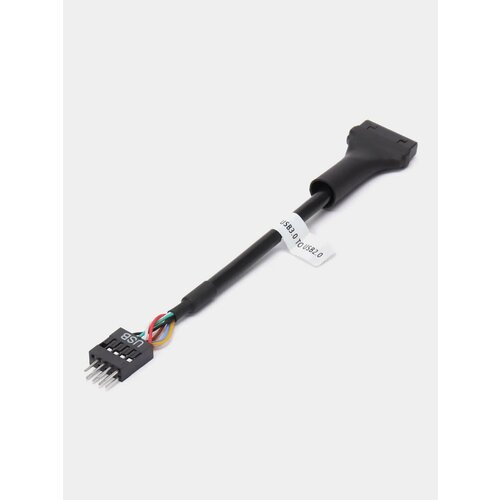 переходник 9pin 10pin female usb2 0 на 19pin 20pin male usb3 0 для подключения внешних usb разъемов корпуса пк Кабель переходник для материнской платы male USB 3.0 на USB 2.0