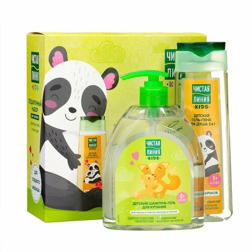 Подарочный набор для купания Чистая Линия шампунь-гель 520 мл гель-пена 250 мл 917₽