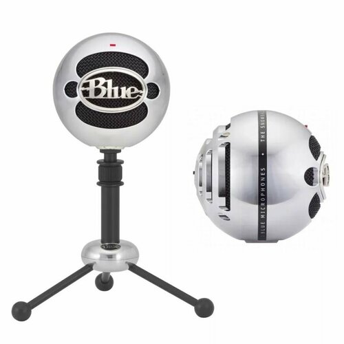 Микрофон проводной Blue Snowball 988-000175 цвет хром / черный (1546860) микрофон проводной blue snowball ice белый