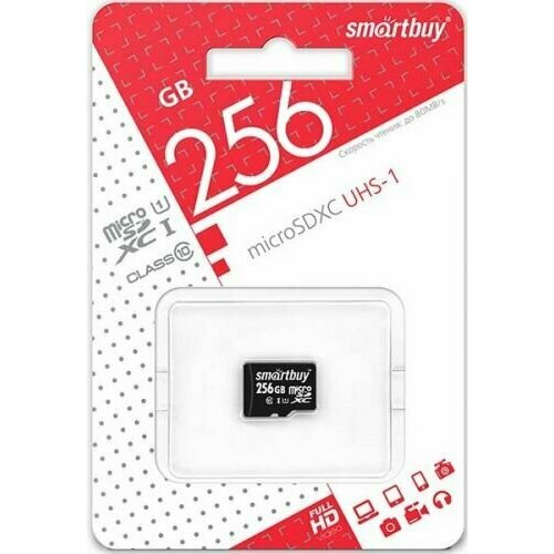 Карта памяти 256GB SmartBuy SB256GBSDCL10-00 MicroSDXC Class 10 UHS-I без адаптера