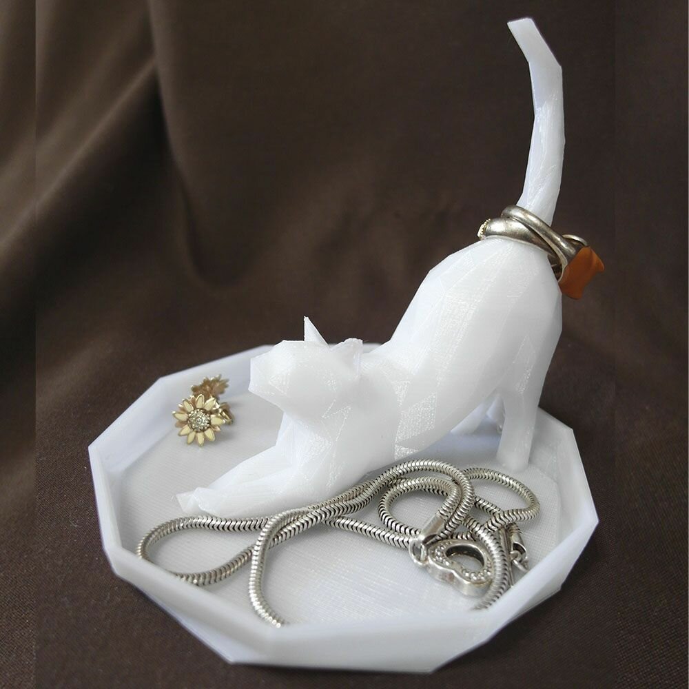 Подставка для серег Подставка для колец и украшений Кошка