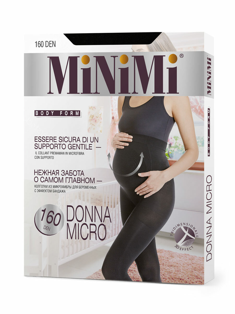 Колготки MiNiMi Donna Micro 160 den nero/черный