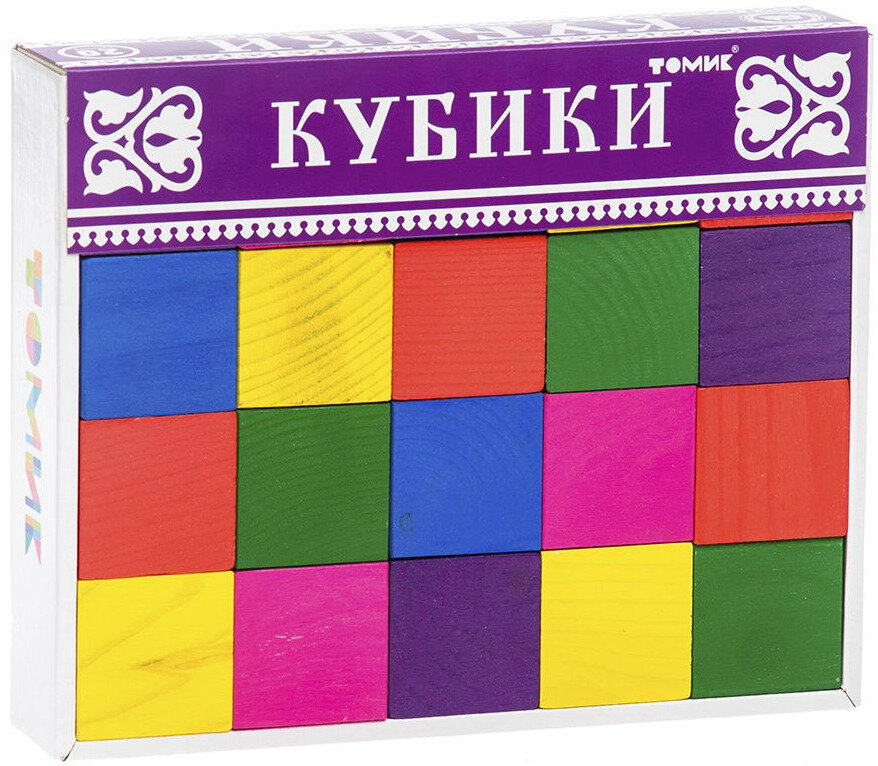 Деревянные кубики Томик 