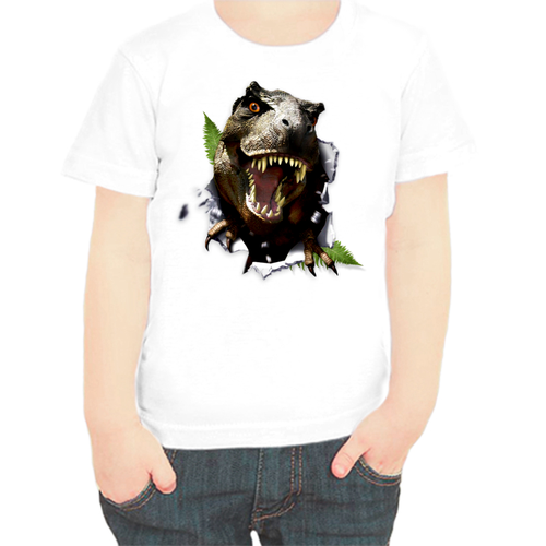 фото Футболка , размер 116, белый нет бренда