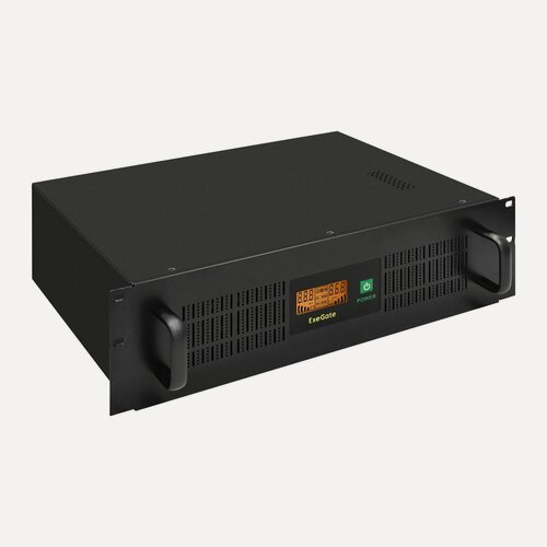 Изображение товара ИБП ExeGate EX293056RUS ServerRM UNL-1500. LCD. AVR.2SH.4C13. RJ. USB.3U, черный, 1500VA/900W, LCD