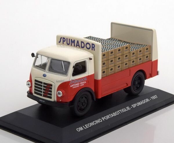 OM LEONCINO PORTABOTTIGLIE "SPUMADOR" 1957 Red/White, масштабная модель коллекционная