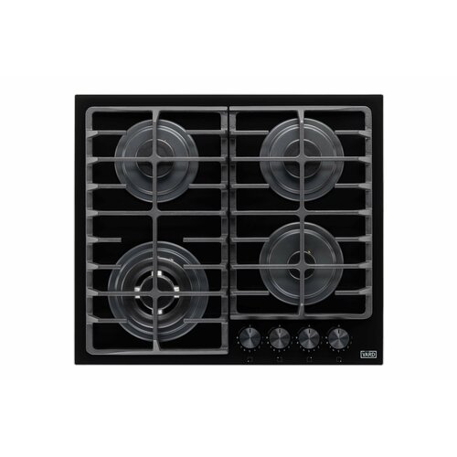 Варочная поверхность газовая VARD VHLS6434K 60 см черный стекло автоподжиг газконтроль WOK 3899000₽